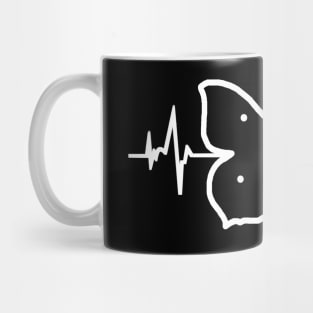 Heartbeat ECG butterfly species nature design Mug